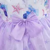 Enfant Boutique Robes Filles Espagnol Bébé Lolita Violet Dentelle Robes De Bal Infantile Anniversaire Baptême Frocks 210615