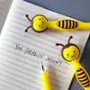 50pcs 만화 작은 꿀벌 젤 펜 크리 에이 티브 귀여운 편지지 학생 검은 펜 어린이 선물 Y200709
