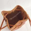 Borsa a secchiello per bambini Borsa a tracolla per bambini in pelle intrecciata per bambini Borsa a tracolla per bambina di lusso