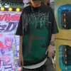 Übergroße T-Shirts Hip Hop Kreative Ripped Distressed Punk Rock Gothic T-Shirts Shirts Streetwear Harajuku Casual T-Shirts 210602