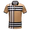 2022Luxury Casual Mens T-shirt Andningsbar Polo Wear Designer Kortärmad T-shirt 100% bomull Högkvalitativ grossist svartvitt Storlek M-3XL # ZO17