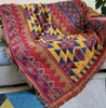 The latest 130X180CM size blanket, many styles to choose from, double-sided thickening and full-covering sofa cushion Bohemian knitted blankets