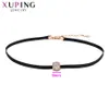 Xuping Synthetic Cubic Zirconia Short Paragraph Women Necklace Rose Gold Coloe Plated Jewelry Gifts 44264
