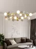 Nordic style lampa wisiorek sztuka wielokolorowy wieniec salon prowadzony żyrandol kreatywna atmosfera jadalnia główna sypialnia bar wiszący lampy