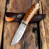 Xituo Damaszek Stalowy Knife Kuchnia Szef Kierowy Knife Japoński Samurai Przenośny Domowy Outdoor Camping Polowanie Ebony Uchwyt