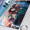 Grande Gaming Mouse Pad XXL Computador Mousepad PC Gamer Mouse Pad Laptop Mausepad Demon Slayer Kamado Nezuko Teclado Mat Desk Pad G220304