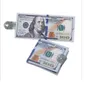 10st / lot handväska kreativa pengar tryck mönster plånbok lagring paket dollar sterling euro rubel form spänne mynt