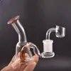 portable smoking Water Pipes oil burner bongs hand blunt bubbler recycler rig bong for travel with 14mm male club quartz banger nail