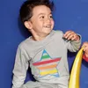 Jumping mètres enfants Bouchons Sweaters Stars Imprimer Enfants Hauts pour l'automne Hiver Vendre Designs Filles Chemise Sport Vêtements 210529