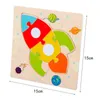 Dziecko Drewniane kształty Tangram Learning Cartoon Animal Intelligence Jigsaw 3d Puzzle Zabawki Dla Dzieci Fabryka Edukacyjna Najlepsze 10 Sztuk Hurtownie