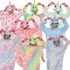 Взрослые Животные Пижамы Женщины Единорога Пижама Одни kicuurumi Panda Pajama Аниме Мультфильм Комбинезон Зимний Кролик Ночной Комбинезон 211109