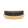 Escova de cabelo com cerdas onduladas, pente de barba grande, cabo de madeira curvo, pente antiestático, ferramentas de estilo g10059305751