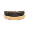 Brosse à poils ondulés, peigne à cheveux, peigne à barbe, grand manche en bois incurvé, peigne antistatique, outils de coiffure G10059305751