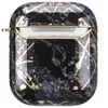 Hörlurstillbehör för AirPods 2 Pro Cases Elektropläterad marmor söt guld glansigt hårt skyddande täckning för AirPod 2 1 Air Pods Coque
