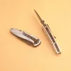 New Arrival Pocket Folding Knife 3Cr13Mov Titanium Coated Blade Aluminum Alloy Handle EDC Knives With Retail Box
