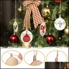 Christmas Decorations Festive & Party Supplies Home Garden 100Pcs Diy Wooden Balls Craft Decoration Hanging Tag 30Pcs Unfinished Wood Slices