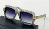 modedesign solglasögon 607 fyrkantiga ramglasögon inslagna i Snakeeffect Leather Simple Style utomhus UV400 Skyddsglasögon T3051191