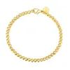Charm Bracelets 925 Silver Bracelet 18K/14K Gold 4MM Bead Men&Women Jewelry Wedding Gift