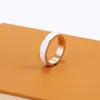Anéis de grife clássicos de luxo joias de grife titânio aço ouro rosa 18 k moda anel de unhas anéis para mulheres e homens joias de marca