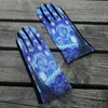 Fine art van gogh dipinto ad olio di colore stellato guanti da guida donne inverno touch screen guanti pieni guantes mujer ed0174