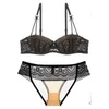 NXY Sexy Setwomens Lace Bras Zestaw Bielizna Majtki Unikalne Faliste Krawęda Brassiere Zbierz Seksowna Bielizna Plus Rozmiar AA A B C D DD E Cup 1129