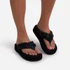 Été Design élégant femmes pantoufles plate-forme en cuir Pu tissage sangle semelle épaisse en plein air plage tongs tendance dames chaussures
