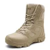 Mannen Hoge Kwaliteit Merk Militaire Lederen Laarzen Speciale Force Tactical Desert Combat Heren Outdoor Schoenen Enkel Zapatos 211217