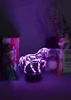 3D Desk Lamp Kinderkamer Horse Afbeelding Nacht Licht LED USB Nightlight Children Birthday Cadeau Bluetooth -luidspreker