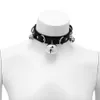 Moda Osobowość Punk Clavicle Naszyjniki Sexy Rock Goth Harajuku PU Leather Collar Choker Naszyjnik Grunge Biżuteria