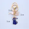 Sailor Moon Keychain Sweet Cat Girl Car Key Chain Creative Design Cartoon Cute Couple Gift Bag Pendant Women Metal Charm KeyRing