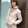 FORERUN Fashion Puffer Jacket Donna Inverno Giacche corte Bubble Coat Stand Collar Solid Autumn Casaco Feminino Invern 211130