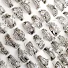 Wedding Rings 10Pcs Women's Design Mixed Styles Gold And SilverZircon Wholesale Lots Female Jewelry Bulks Lot LR4161