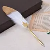 装飾的な羽のペンのオフィスの文房具色の自然クリスマスのボールペンのカバー祭の小説の贈り物WLL58