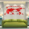 DIY 3D Acrylique Autocollants Salon Éducatif Carte Du Monde Stickers Muraux Mural pour Enfants Chambre Dortoir Décor 210310