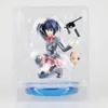 15cm Love Chunibyo Other Delusions anime figurine Takanashi Rikka Holding a gun Changeable face PVC figure toys for kids Q07225822682