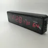 Número grande LCD LCD Digital Relógio de Parede Multi-Função Eletrônica Mesa de cabeceira Relógio Despertador de Despertador Com Temperatura Umidade