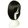 Ataque en Titan Mikasa Ackerman Bob Short Bob Black Resistente al calor Cosplay WIG Y0903