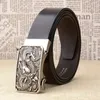 Famous Brand China Dragon Buckle Belt Men Cowskin Genuine Luxury Le cuir de luxe Men039 ceintures pour menstrap mâle métallique automatique Buckl3081853