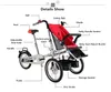 Brand New mother child bicycle stroller children folding three Wheels trolley Sports Deform transportation Bike