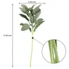 Decorative Flowers & Wreaths 14Pcs Artificial Flocked Greenery Leaves Short Stems,Faux Lambs Ear Urn Filler Plants For Home Wedding