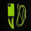 Многоцветные чехлы сотового телефона TPU для 12 про мягкой оболочки 11 Pro Max / Xr с наклонной цепью
