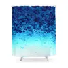 Duschgardiner blå kristall ombre gardin frabisk vattentät polyester badrum vägg dekoration hängande bad