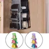 Storage Bags Non-woven Hanging Handbag Organizer Wardrobe Closet Transparent Bag Door Wall Clear Sundry Shoe With Hanger Pouch