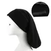 Beanie/Skull Caps Wide Brim Satin Lining Hair Long Tail Cotton Hat Sleep Adjustable All-match G5AE Pros22