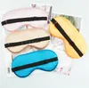 Hete verkoop dubbelzijdige imitatiezijde aanpassen oogmasker zachte zijde shading slaap reizen oogmaskers DB554