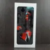 물 담뱃대 실리콘 넥터 컬렉터 키트 쿼츠 네일 저장 항아리가있는 휴대용 흡연 파이프