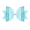 Lovely Bow Hair Glitter Big Size 10.5cm Hairpin Cute PU Leather Hairpins Modish Girls Prince HairClip Bowknot Clip 9colors fashion