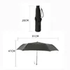 110g Ultralight Small Umbrella Men Business Portable Three Folding Umbrella Rain Women Windproof Black Umbrella Guarda Chuva 210223