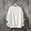 Drukuj bluzy litera ponadwymiarowa bluzy pullover bluzy mężczyźni Mężczyźni harajuku hip hop hipster hipster streetwear tops 201126