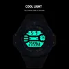 Mens Digital Wristwatches Waterproof Smael Sport Watches Alarm Shock Clock Led Watch Men Digital 1519 Military Watches Army Men Q0524